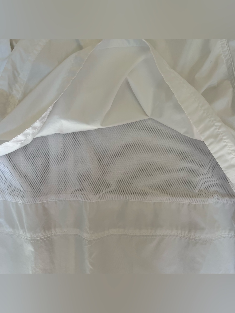 Nike Windbreaker Jacket Size Large White Full Zip - Picture 7 of 8